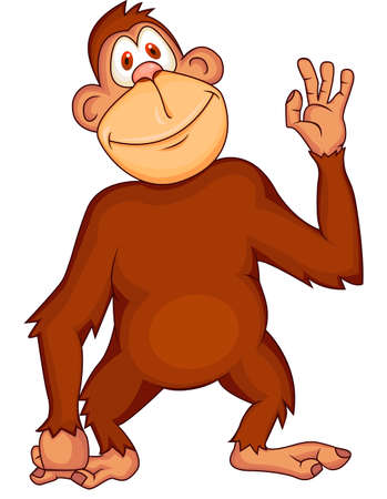 Ape cartoonのイラスト素材