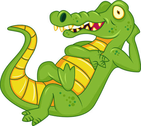Crocodile cartoonのイラスト素材