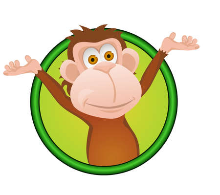 Funny monkeyのイラスト素材