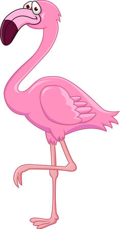 Flamingo Cartoonのイラスト素材