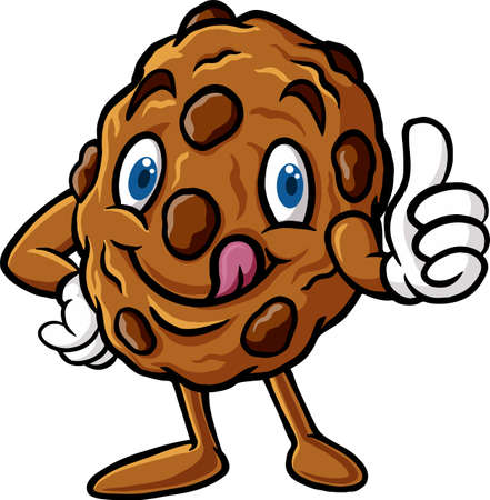 Cartoon cookie logo design templateのイラスト素材