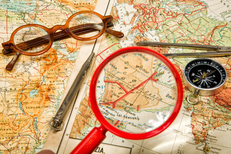 Traveling in the history is an important part of educationの写真素材