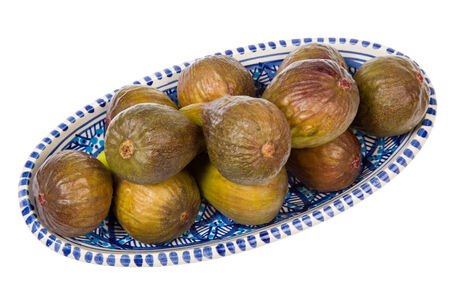 Sweet figs now harvested in my gardenの写真素材