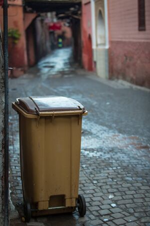 Cleanliness is important also in the streets of Marrakechの写真素材