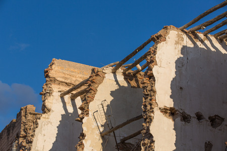When in Marrakesh new replaces old buildingの写真素材