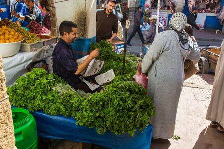 ESSAOUIRA, Morocco - 03 November 2015: View from the market of Medina in Essaouiraのeditorial素材