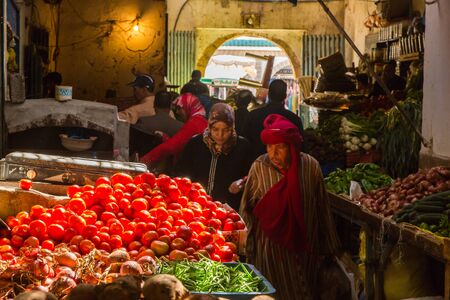ESSAOUIRA, Morocco - 03 November 2015: View from the market of Medina in Essaouiraのeditorial素材