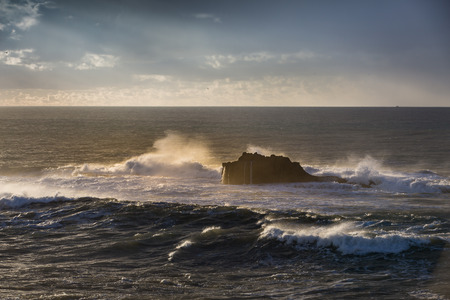 Atlantic coast near Essaouira, Morocco. Very popular place of surfers and lovers of water sports.