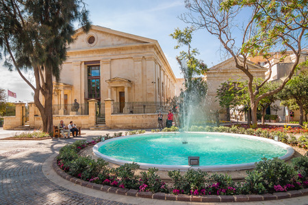 Valletta, Malta - May 05, 2016: Barrakka Gardensのeditorial素材