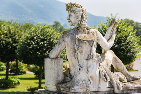 Statue in the courtyard of the castle Schloss Hof in Lower Austriaのeditorial素材