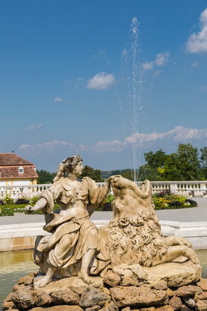 Cybele fountain at  castle Schloss Hof in Lower Austriaのeditorial素材