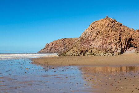 Known and popular coast of Sidi Ifni in Morocco