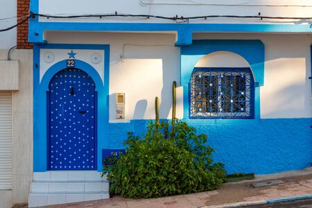 The town of Sidi Ifni on the Atlantic coast of Morocco.の写真素材