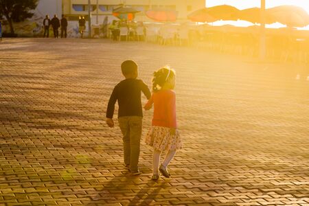 Sidi Ifni, Morocco - November 09, 2016: Promenade above the beach in Sidi Ifniのeditorial素材