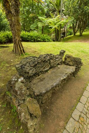 Antonio Borges Botanical Garden in Ponta Delgada. Ponta Delgada on the island of Sao Miguel is the capital of the Azores.の写真素材