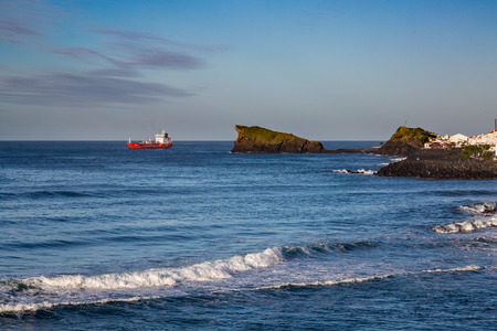 Sao Rogue, Azores, Portugal - May 16, 2017: Coast Sao Rogue on Sao Miguel island, Azores archipelago in the Atlantic Ocean belonging to Portugalのeditorial素材