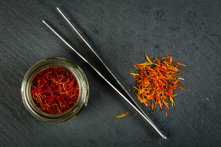 Moroccan (left) and Turkish (right) saffron. hey are often used in Arabic cuisine.