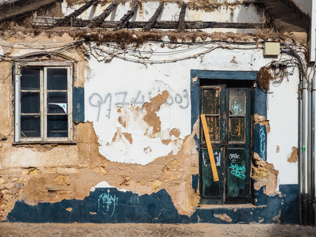 Views from the ancient Portuguese city of Ameijeira. Southwestern Atlantic coast of Portugal.の写真素材