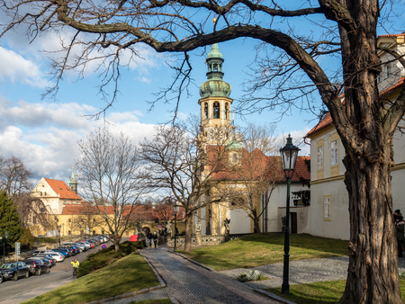 Prague, Czech Republic - January 30, 2018: Church of the Birth of the Lord, Loretta, Pragueのeditorial素材
