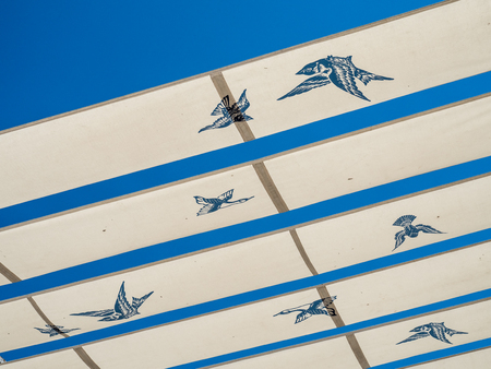 Detail from the streets of Vila Real De Santo Antonio, Algarve, Portugalの写真素材