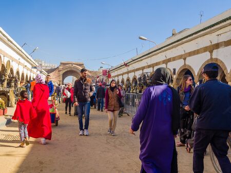 Essaouira, Morocco - November 2, 2018: In the streets of Medina in Essaouiraのeditorial素材