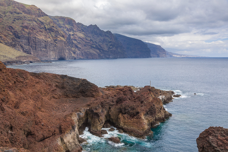 Mirador Punta de Teno on the west cape of Tenerife, Canary Islands, Spainの写真素材