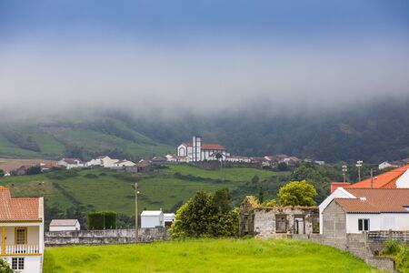 Parish Church in Nossa Senhora dos Remedios village, Sao Miguel island, Azores, Portugal