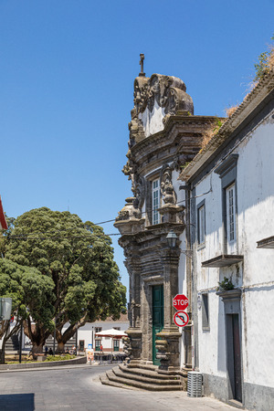 Church of Espirito Santo in Ribeira Grande, Sao Miguel Island, Azores archipelago, Portugalのeditorial素材