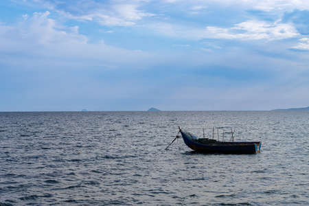 Early evening mood on the beach of Sardinia island, Italyの写真素材
