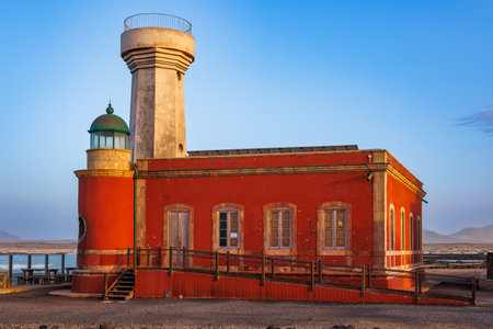 El Toston Lighthouse and Museum on the island of Fuerteventura in the Canary Islandsの写真素材