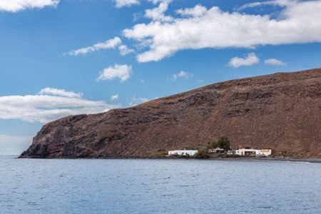 The village of Giniginamar in the bay of Punta del Puerto on the island of Fuerteventura in the Canary Islandsの写真素材