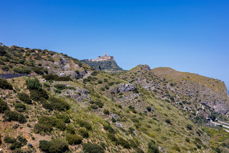 The ancient monumental city of Tindari on the island of Sicily, Italyの写真素材