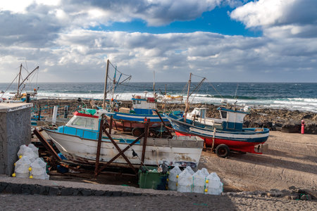 The coastal village of La Santa on the island of Lanzarote, Canary Islands, Spain