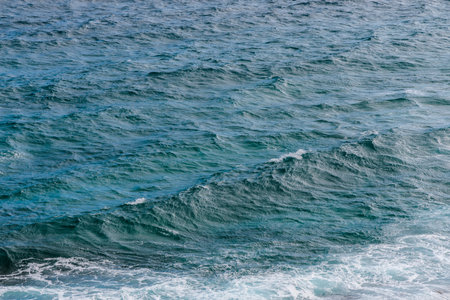 Subtly blackened surface off the coast of the Atlantic Ocean, Lanzarote, Canary Islands, Spain
