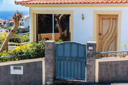 Street views in the old town of Calheta on the island of Madeira, Portugal