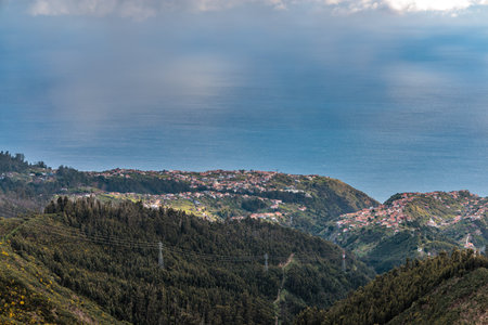 Landscape around Rabacal and Levada do Risco on the island of Madeira, Portugal