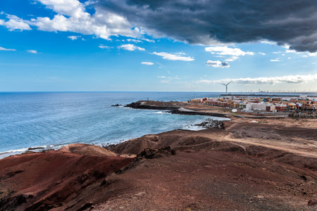Coast around the Faro de Arinaga lighthouse, Gran Canaria, Canary Islands, Spain