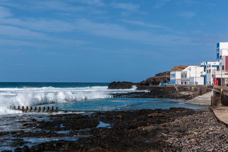 Coast near the town of Galdar, Gran Canaria, Canary Islands, Spain