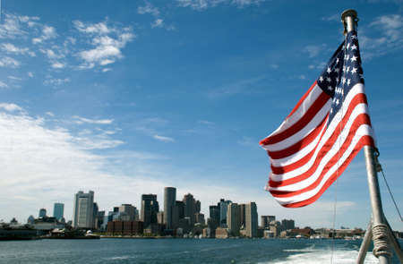 Boston Harbor (USA)の写真素材