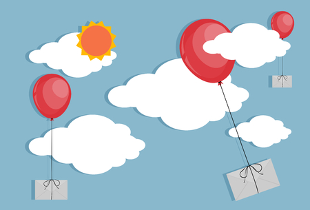 Sending Lettersのイラスト素材