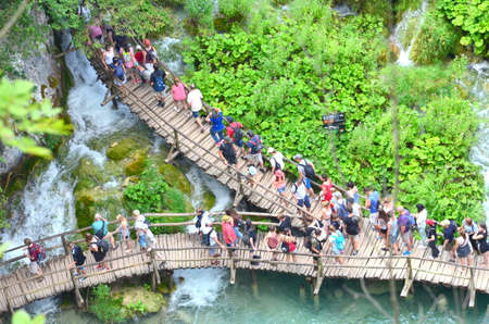 National Park Plitvice Lakes in Croatiaのeditorial素材