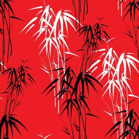 Seamless background with bambooのイラスト素材