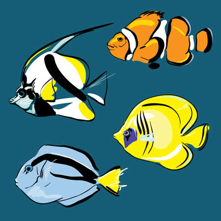 Coral fishのイラスト素材