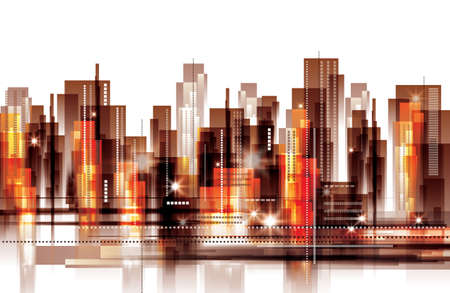 City skylineのイラスト素材