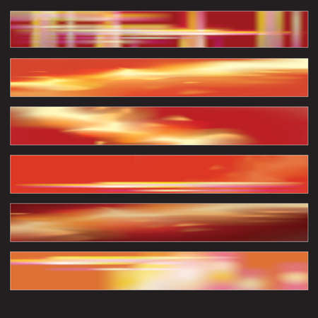 Abstract Background banner setのイラスト素材