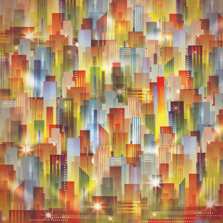 Cityscape backgroundのイラスト素材