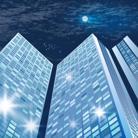 Cityscape backgroundのイラスト素材