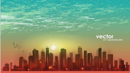 Imaginable city landscapeのイラスト素材