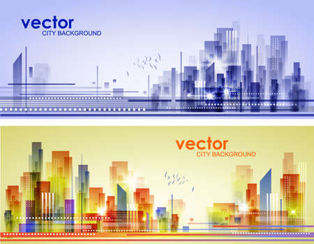 Abstract city landscapeのイラスト素材