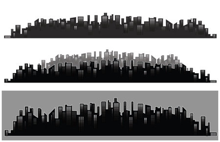Modern City Skyline Vector illustrationの写真素材